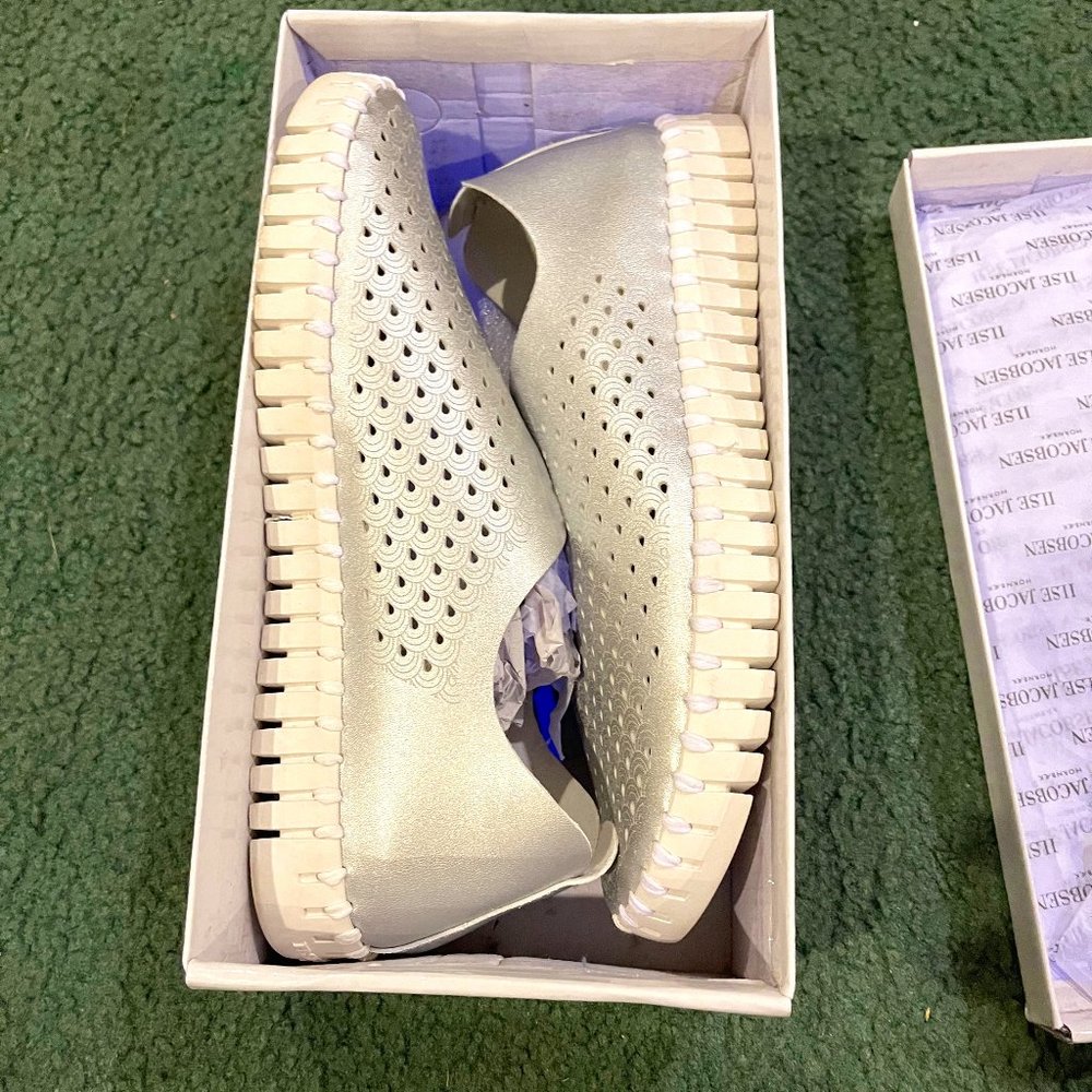 Ilse Jacobsen Hornbaek Silver shoes